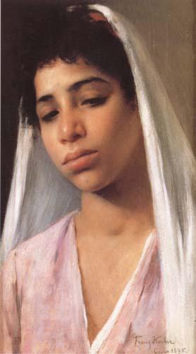Franz Xaver Kosler Femme fellah egyptienne (mk32) Sweden oil painting art